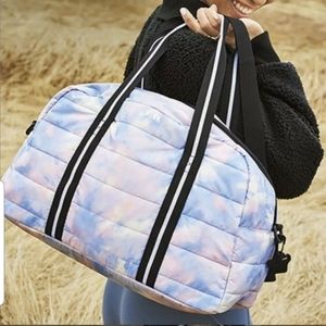 VS PINK quilted duffle bag